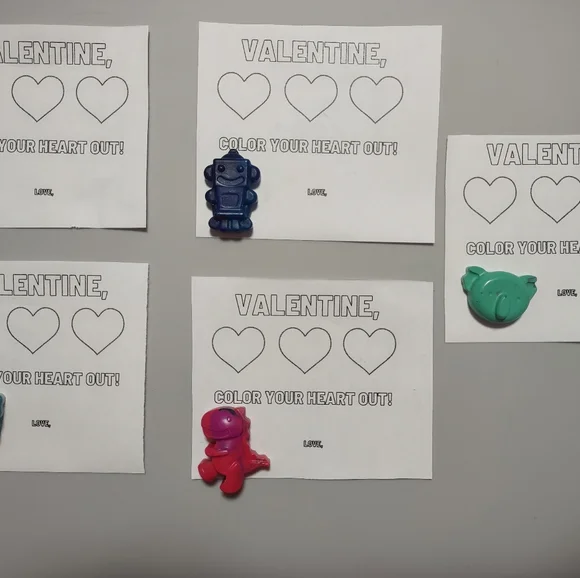 Valentine's Day Class gifts for kids custom crayons - Picture 6 of 6